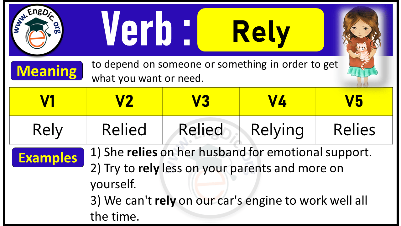 Rely Past Tense, V1 V2 V3 V4 V5 Forms of Rely, Past Simple and Past Participle