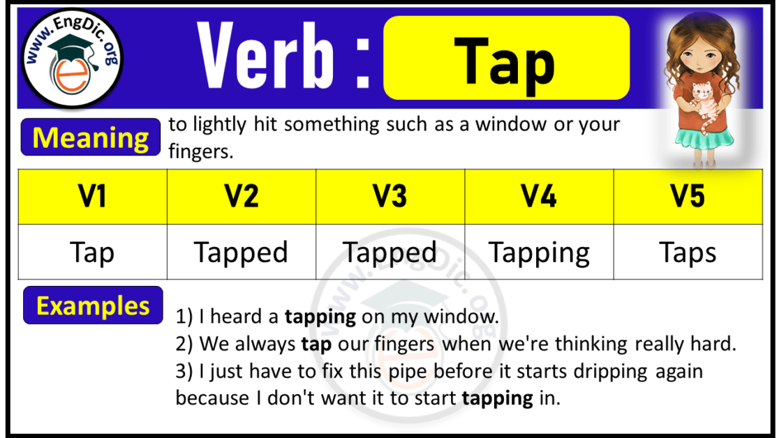 Tap Verb Forms Past Tense and Past Participle (V1 V2 V3) EngDic