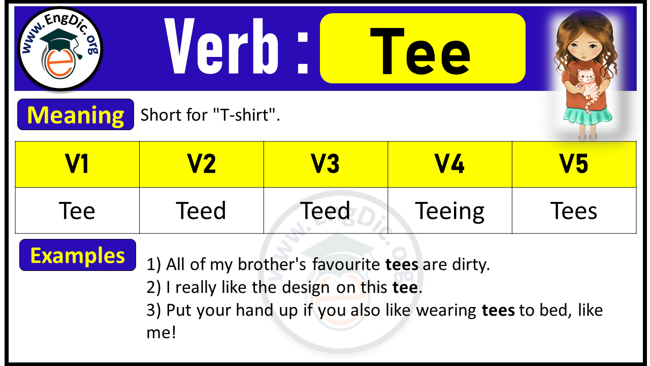 Tee Verb Forms: Past Tense and Past Participle (V1 V2 V3)