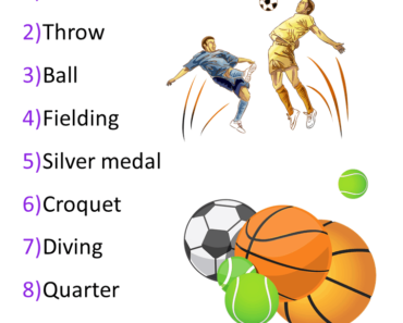10 Sports Vocabulary Words List