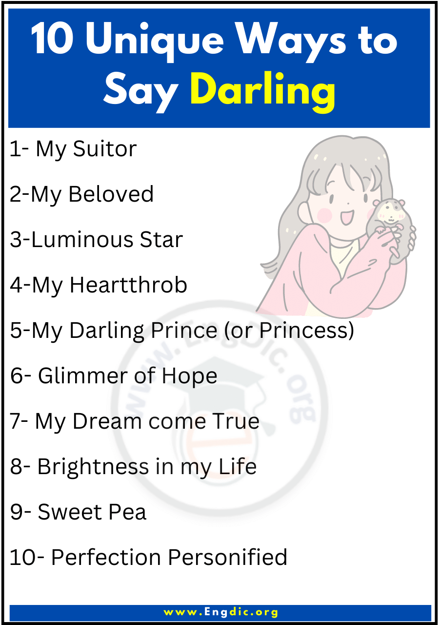 10 Unique Ways to Say Darling