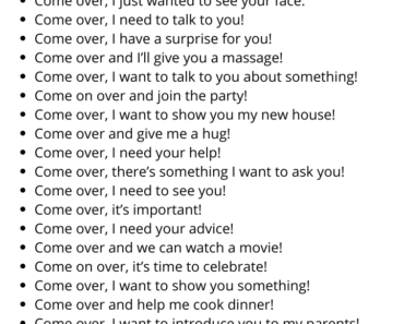 20 Other Ways to Say Come Over