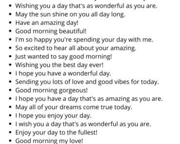 20 Other Ways to Say Good Morning To Girlfriend/Her