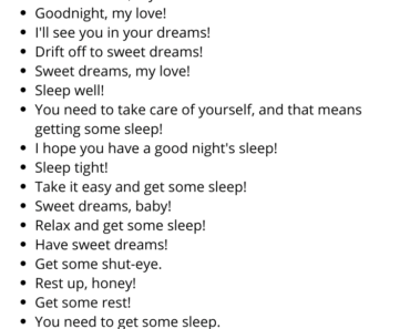 20 Other Ways to Say Sleep Well