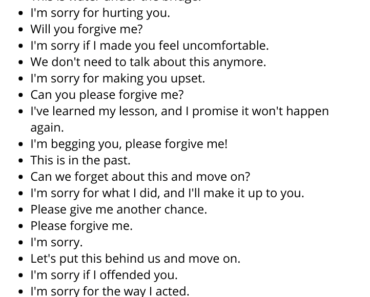 20 Other Ways to Say Sorry