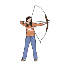 Bow Action verbs list with pictures