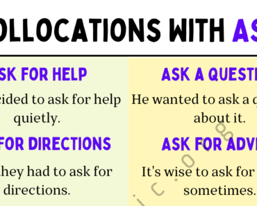 50 Collocations With Ask, Ask Collocations List