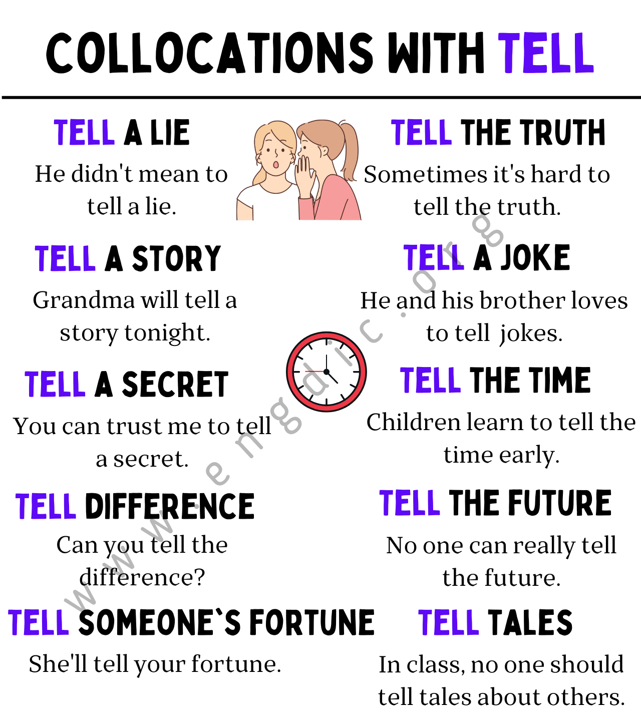Collocations With Tell Copy