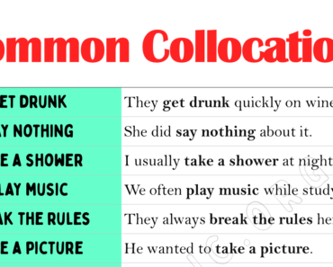 40 Common Collocation Words [Most Important]
