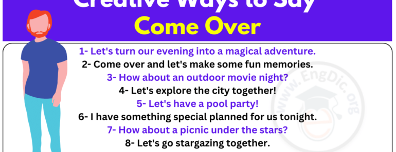 20+ Creative Ways to Say Come Over