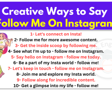 30+ Creative Ways to Say Follow Me On Instagram