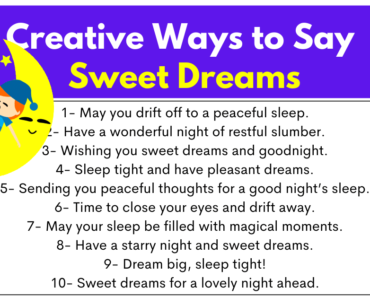 30+ Creative Ways to Say Sweet Dreams