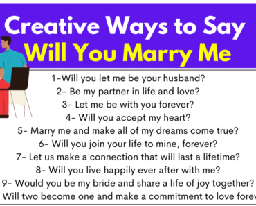 30+ Creative Ways to Say Will You Marry Me