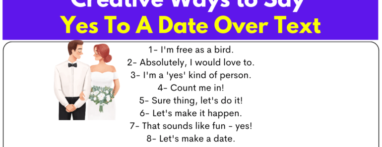 30+ Creative Ways to Say Yes To A Date Over Text