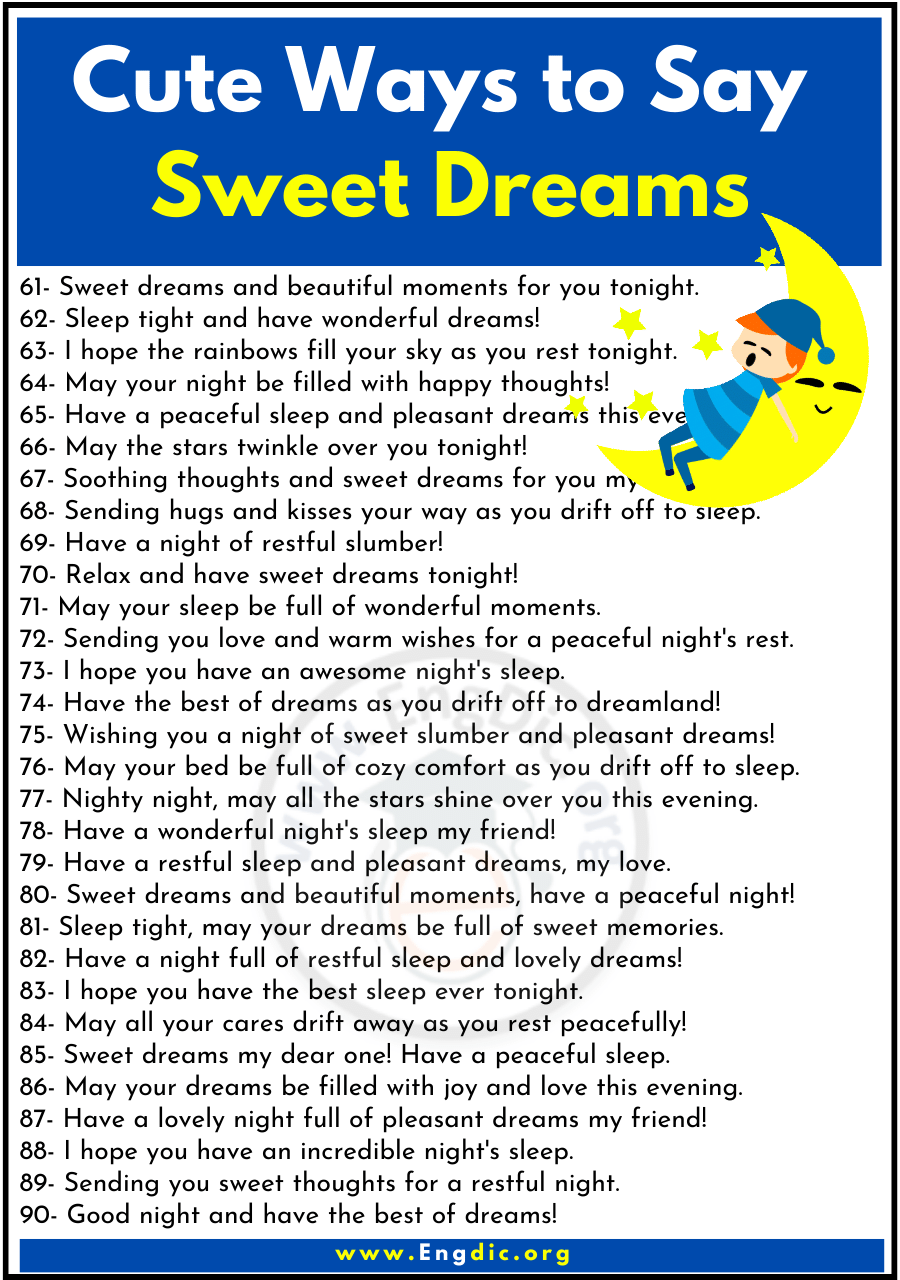 140-cute-ways-to-say-sweet-dreams-sweet-dreams-synonyms-engdic