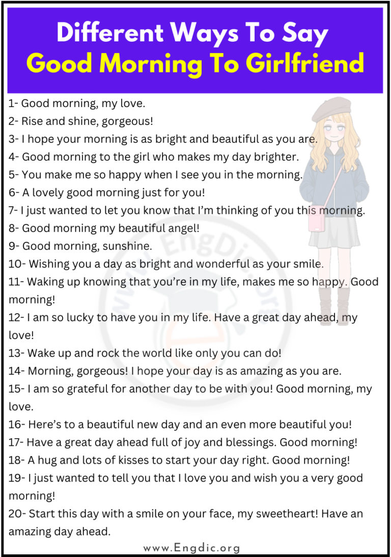 35 Different Ways To Say Good Morning To Girlfriend Engdic