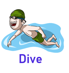 Dive 20 Action words with Pictures