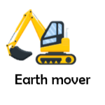 Earth mover transport names vocabulary