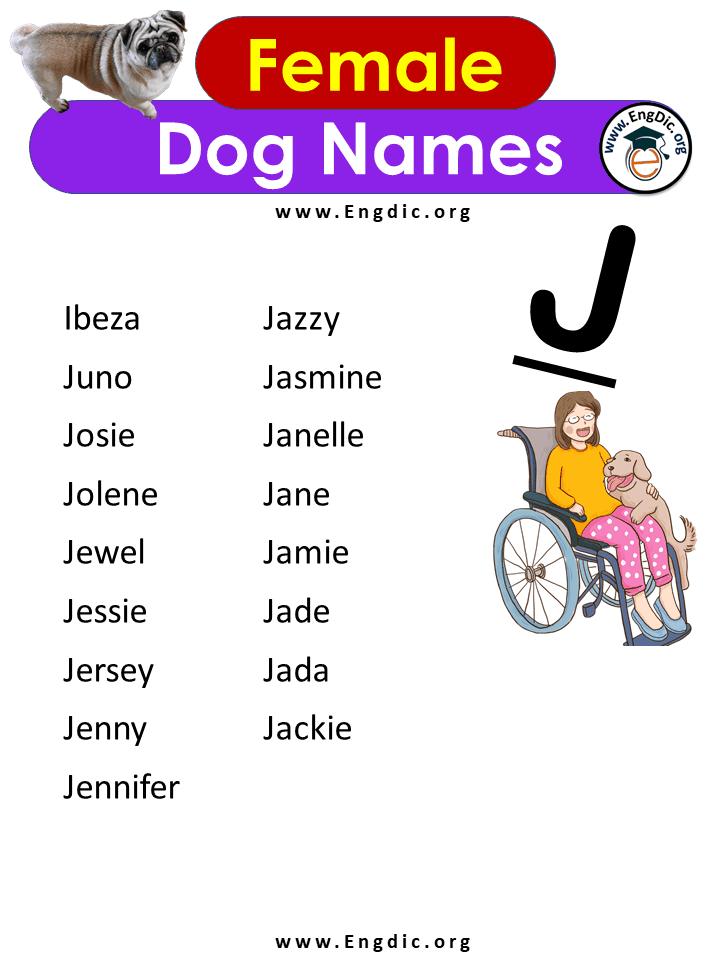 Female Dog Names With j