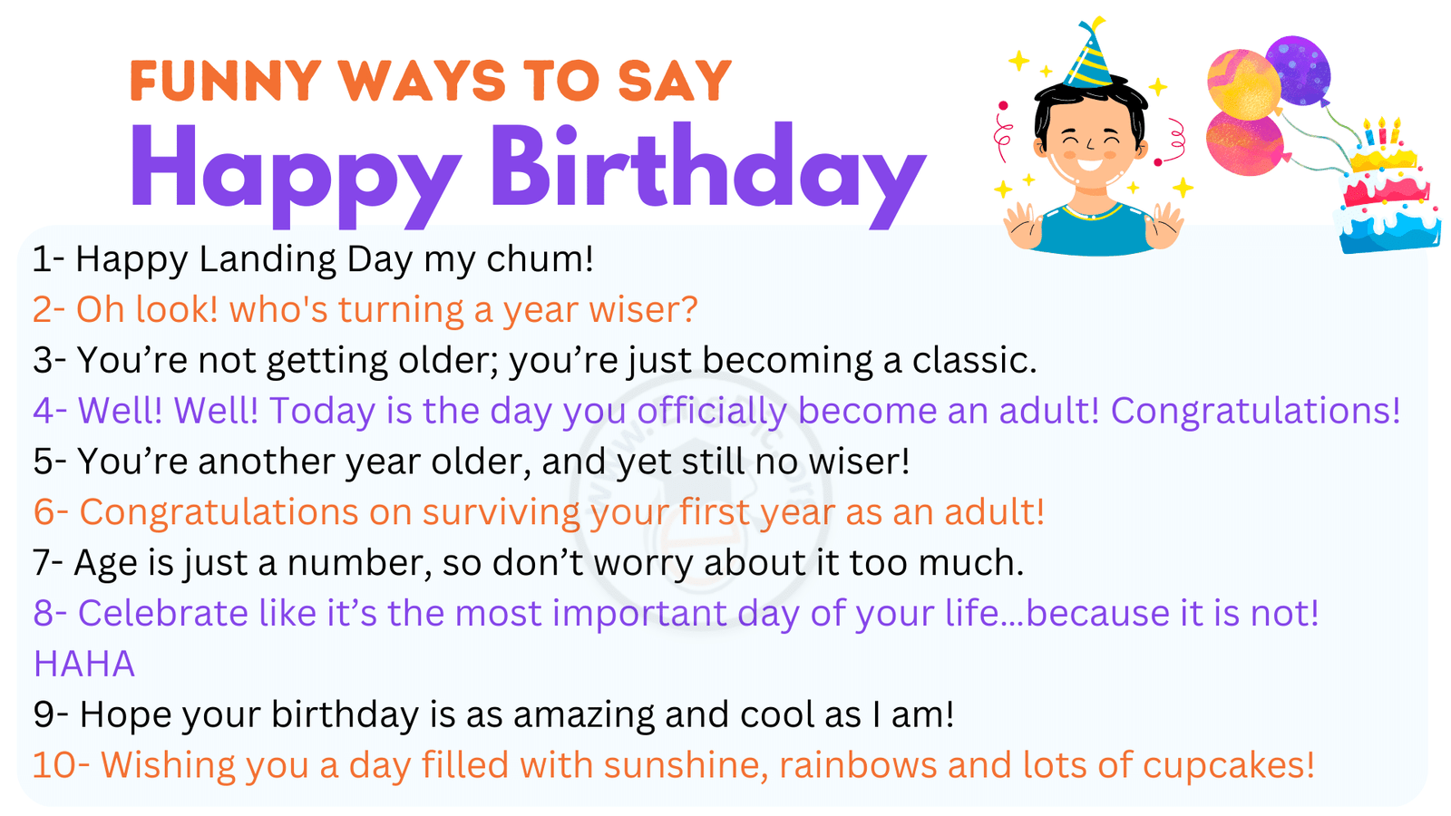 50 Most Funny Ways To Say Happy Birthday To Friend – EngDic