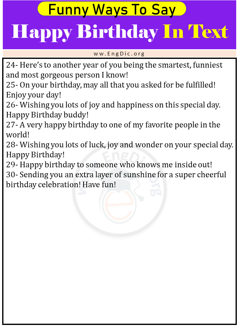 Funny Ways To Say Happy Birthday Through Text 2