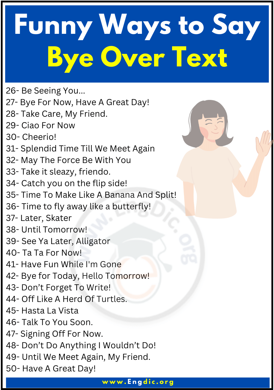 Funny Ways to Say Bye Over Text 2 1