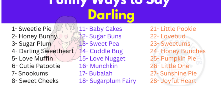 50+ Funny Ways to Say Darling