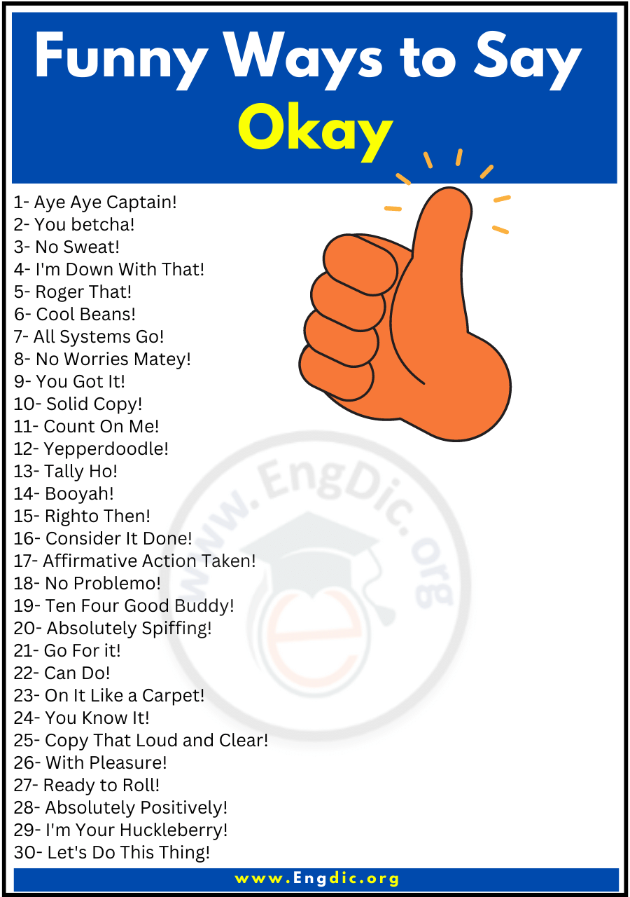 Other Ways To Say Okay In Email