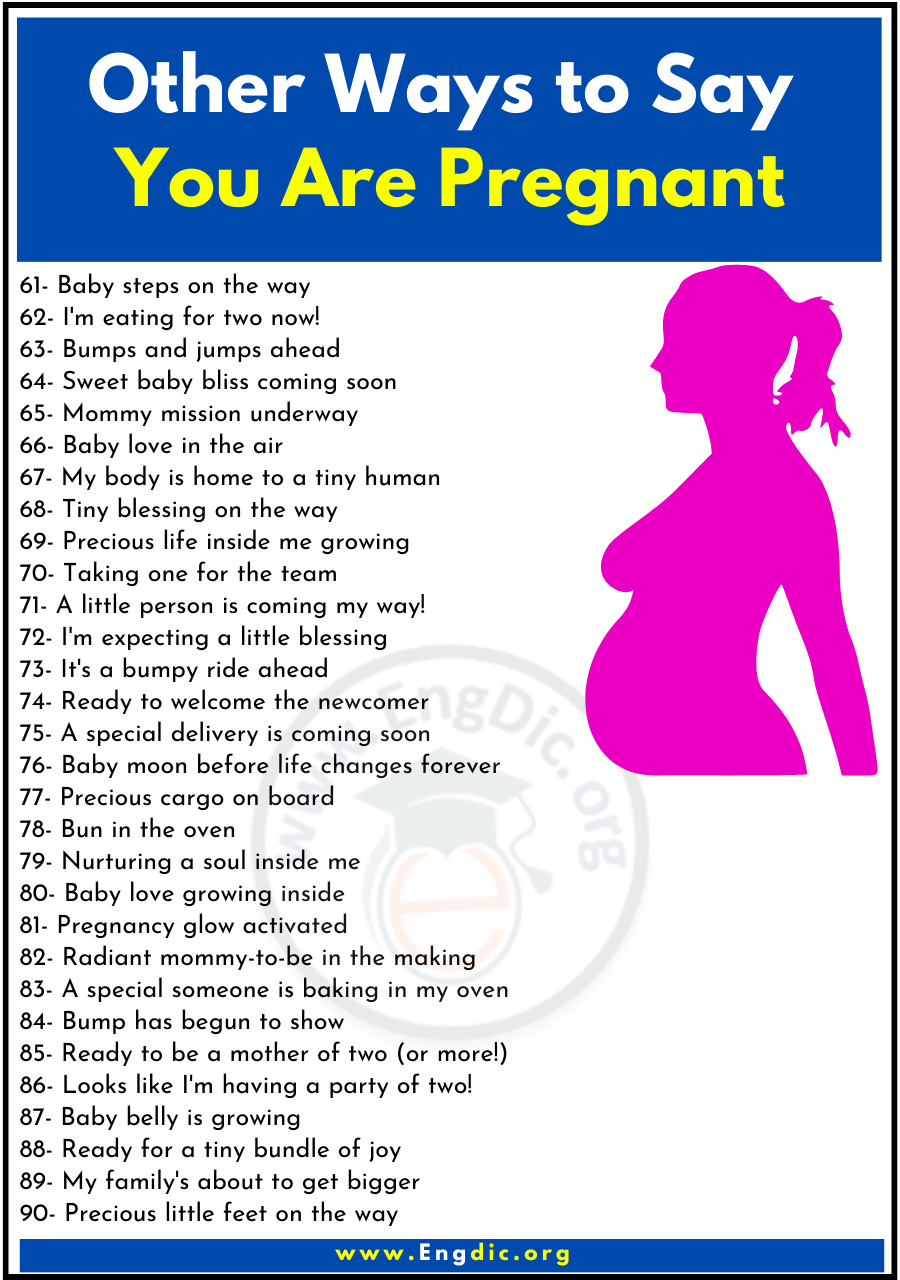 Other Ways to Say You Are Pregnant 3