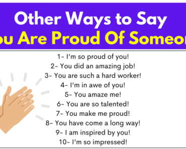 120+ Other Ways to Say You Are Proud Of Someone