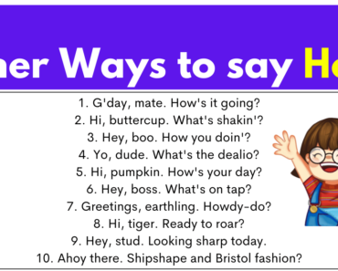 220+ Other Different Ways To Say Hello