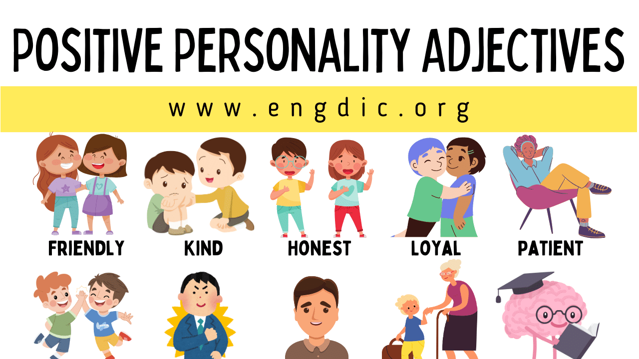 100 Positive Personality Adjectives List in English - EngDic