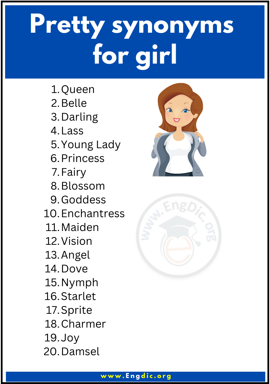 Pretty synonyms for girl