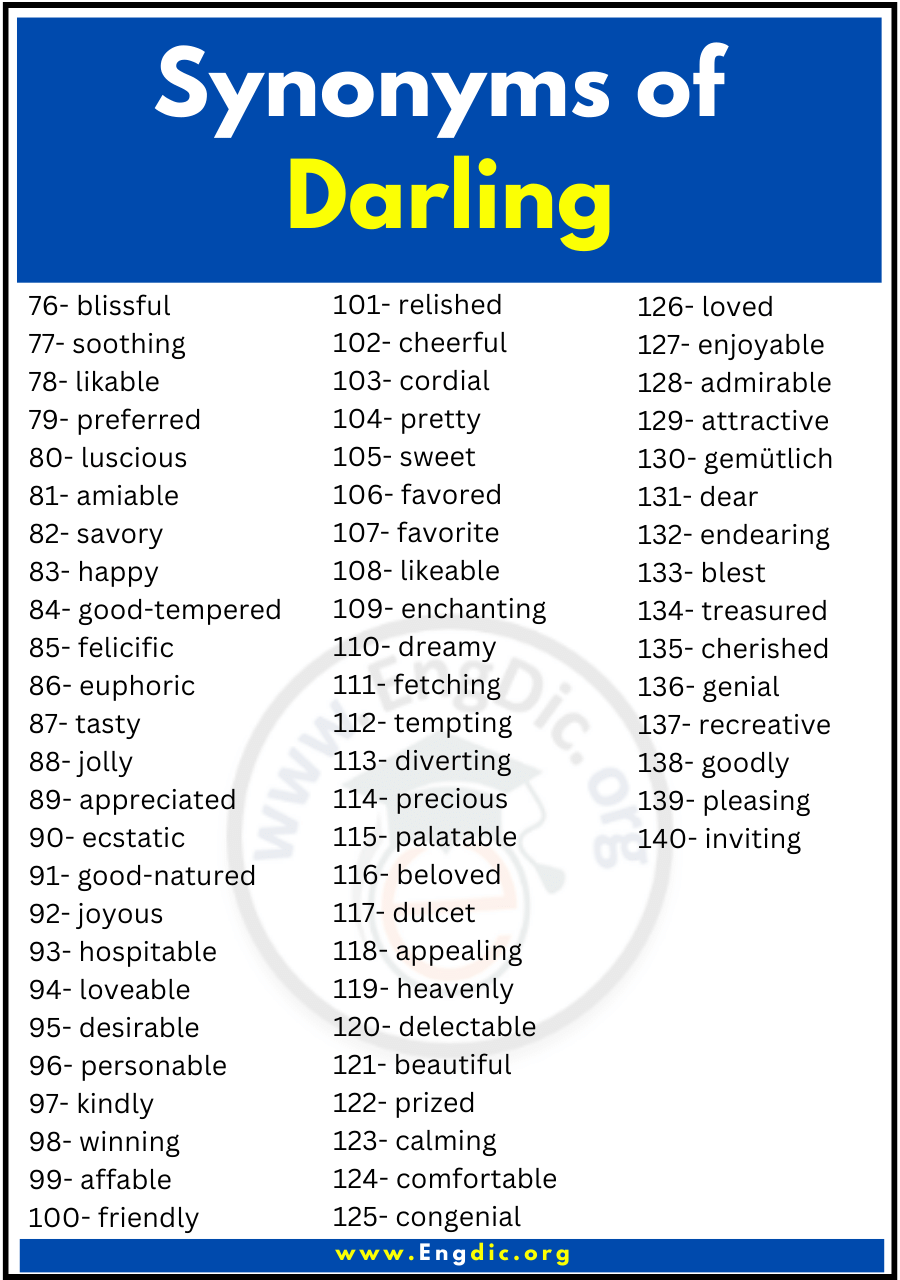 Synonyms of Darling 2