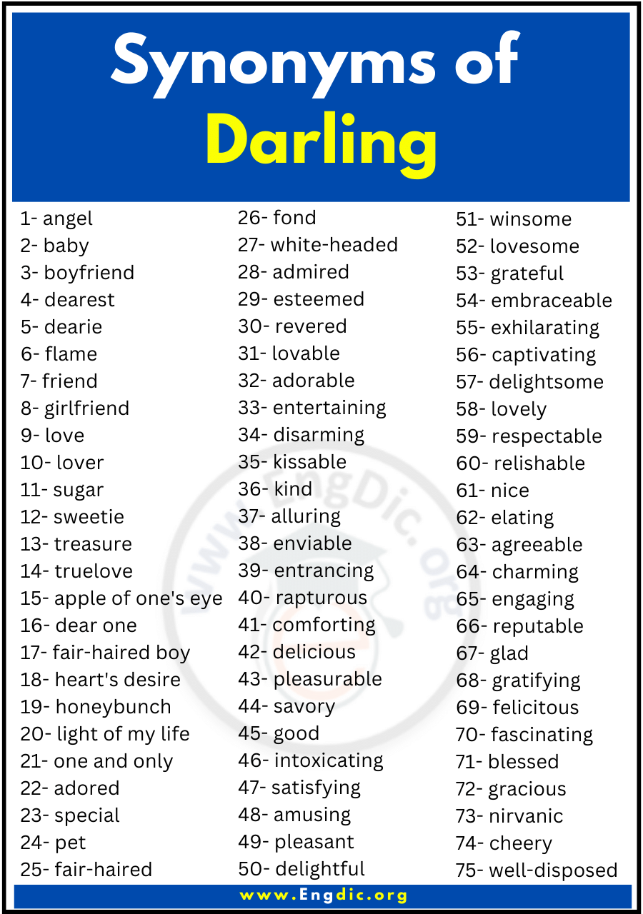 Synonyms of Darling