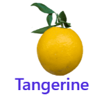 Tangerine fruits names with pictures