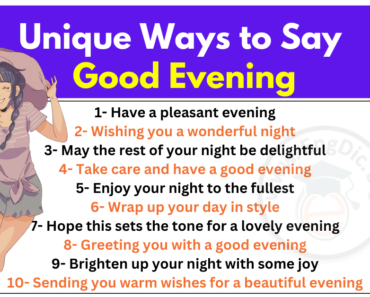 30+ Unique Ways to Say Good Evening