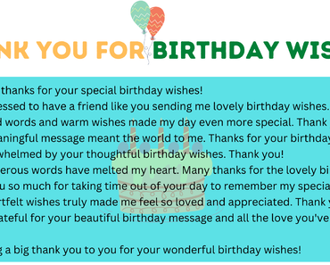 30 Unique Ways to Say Thank You for Birthday Wishes