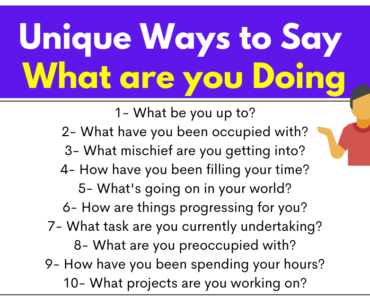 30+ Unique Ways to Say What Are You Doing