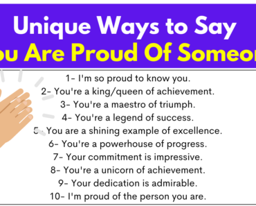 40+ Unique Ways to Say You Are Proud Of Someone