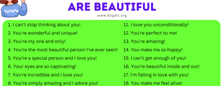 100+ Gorgeous Ways To Tell Someone They Are Beautiful