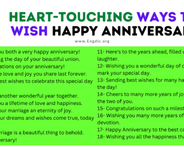 100 Heart-Touching Ways To Wish Happy Anniversary