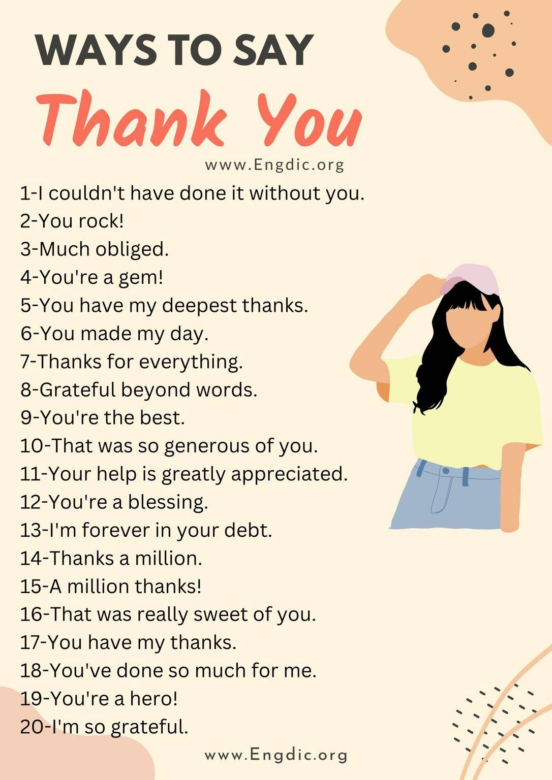 Ways To Say Thank You Engdic