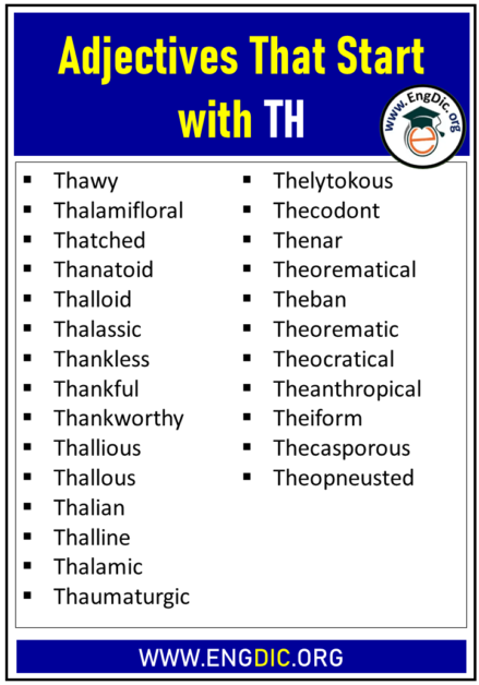 280-adjectives-that-start-with-th-engdic