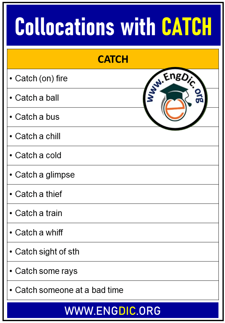 collocations with catch