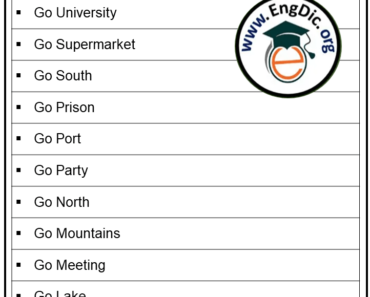 50 Collocations With Go, Go Collocations List