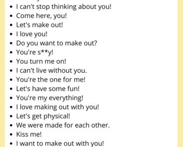 Creative Ways to Say Let’s Make Out