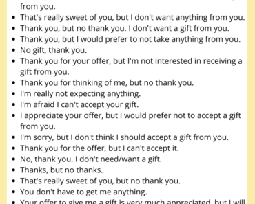 Creative Ways to Say No Gift Please