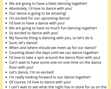 Creative Ways to Say Yes To A Dance