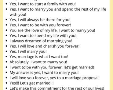 Creative Ways to Say Yes To A Marriage Proposal